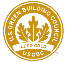 U.S. Green Building Council LEED Gold USGBC badge
